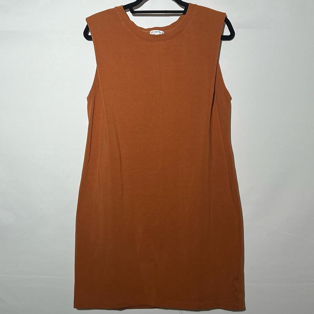 The Drop Women's Mariana Strong-Shoulder Mini Dress Adobe Womens Size Large - Picture 4 of 11